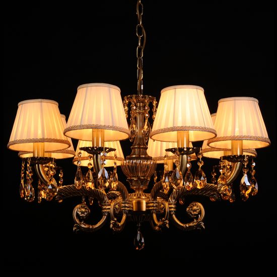 Подвесная люстра Abrasax L.8110-8BR CRISTAL-SHADE