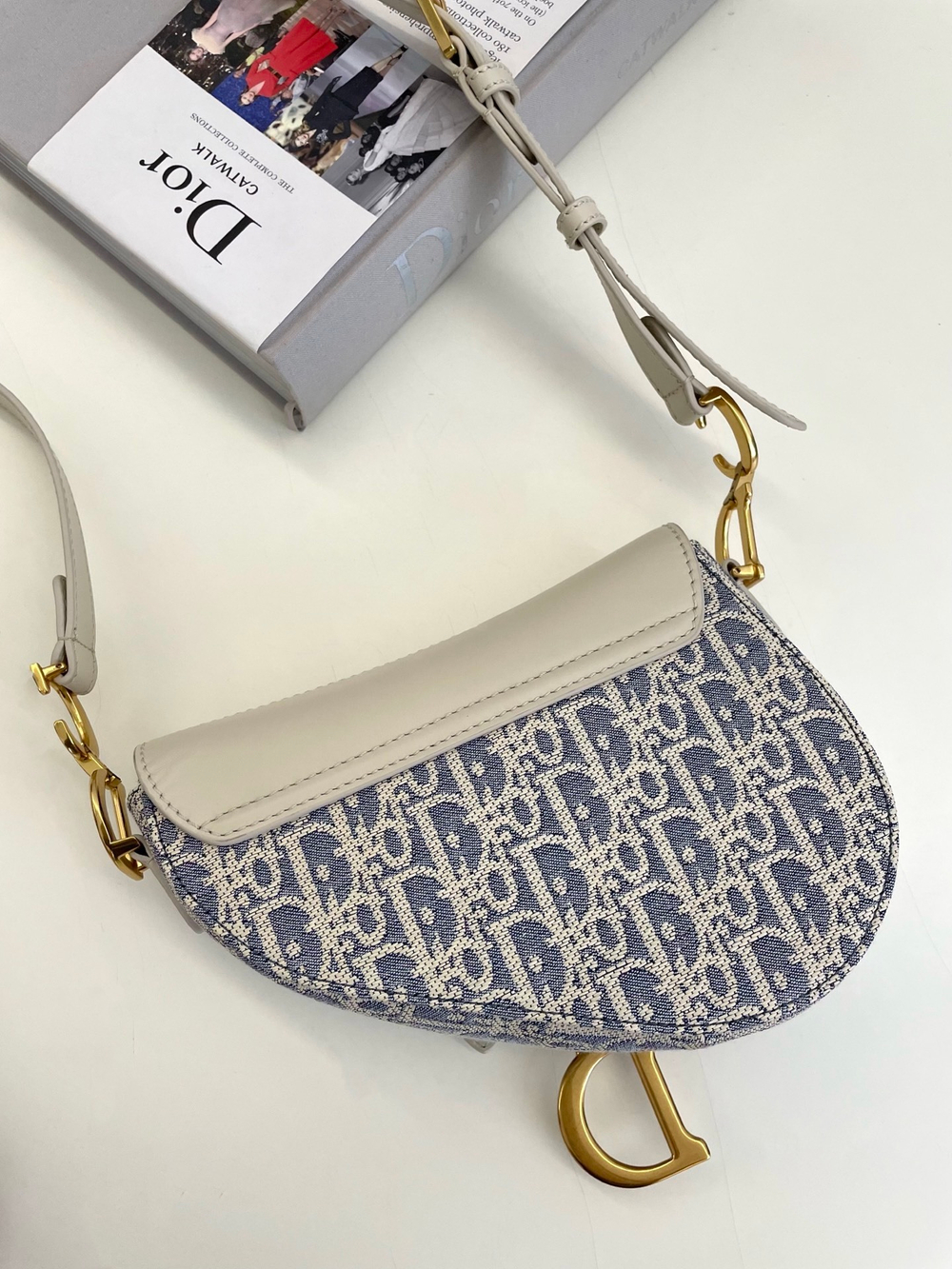 Christian Dior Mini Soft Saddle Bag With Strap
