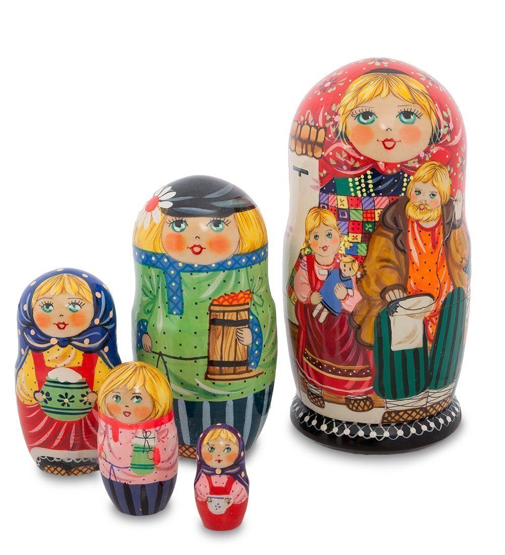 Народные промыслы МР-15/ 4-J Матрешка 5м «Семейка»