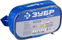 ЗУБР 2 крюка, 5 т, ширина ленты 50 мм, длина 5 м, буксировочный трос (61215-5)