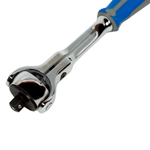 KING TONY (2752-06G) Трещотка 1/4", 150 мм, 72 зубца, дисковый механизм, поворотная голова с кнопкой