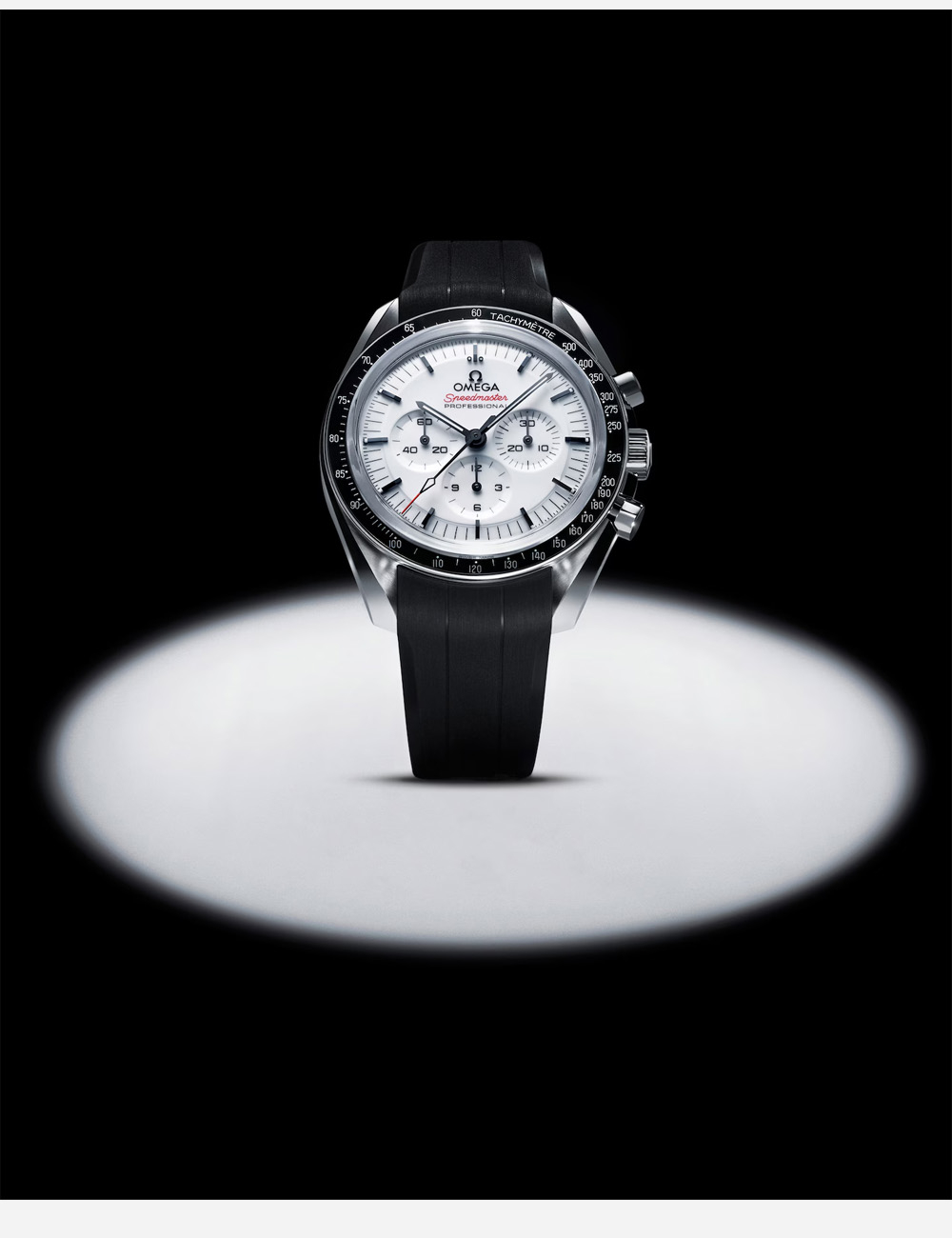 Наручные часы Omega Speedmaster Moonwatch Professinal Rubber Band "White"