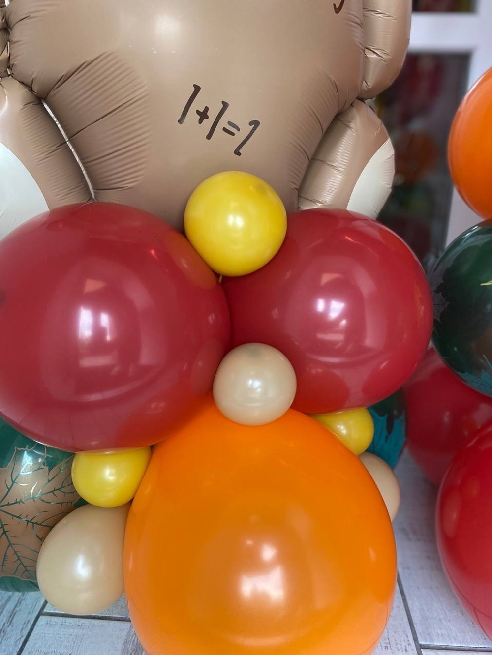 Воздушные шары медведь/мишка барни/школа №1261