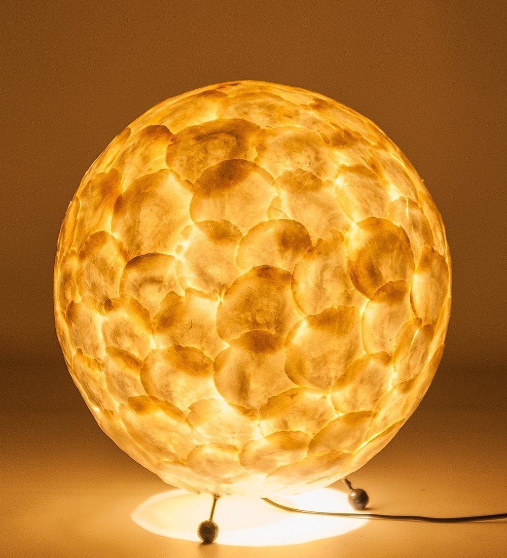 34-015 Светильник из перламутра «Яйцо дракона» бол. - Вариант A