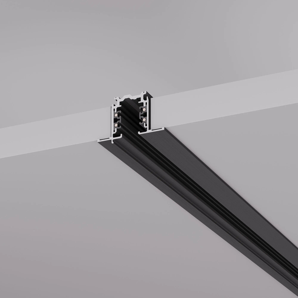 Трек встраиваемый LGD-4TR-TRACK-F-3000-BK-M (D) (Arlight, IP20 Металл, 3 года) 055351