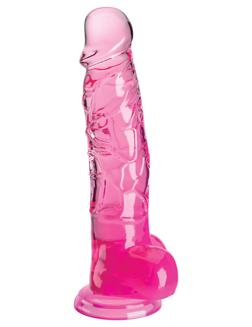 Прозрачный фаллоимитатор King Cock Clear 8 L 22,2 см, ø 5,1 см