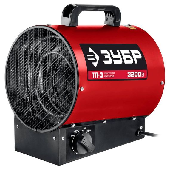 Электрический воздухонагреватель ЗУБР ТП-3