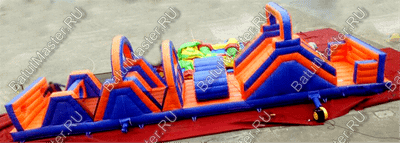 Надувная полоса препятствий "Веселый забег" 15*3*4 м