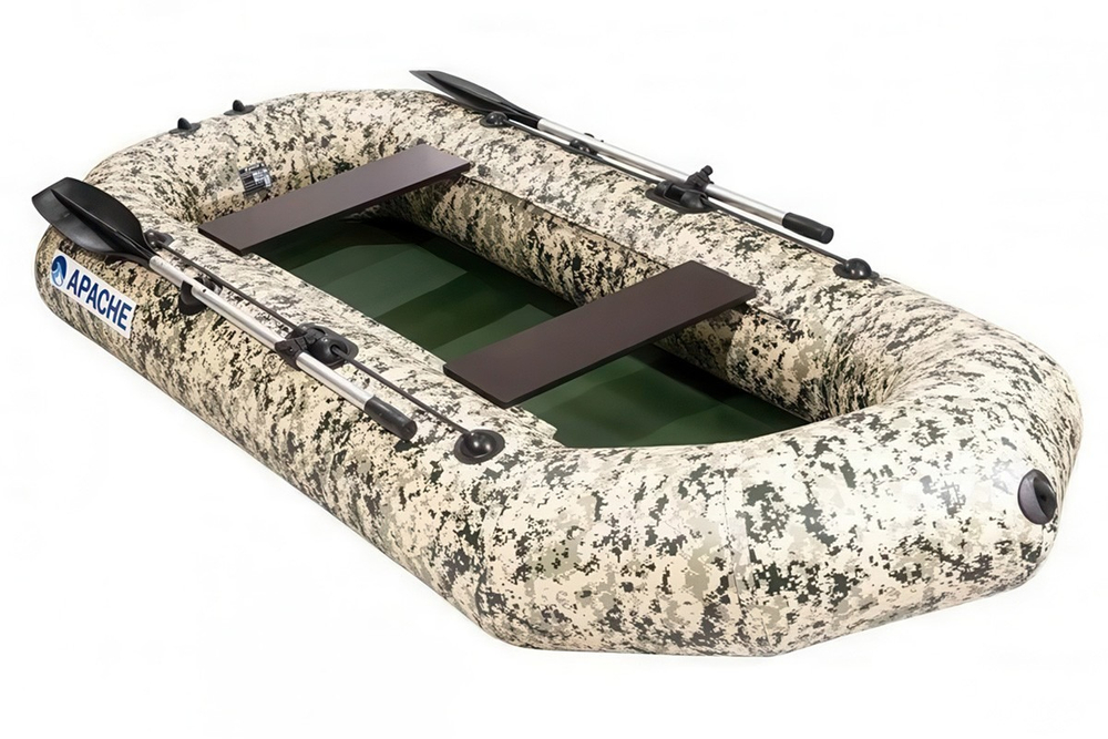 Apache (Апаче) 280, камуфляж пиксель зеленый(лодка ПВХ)