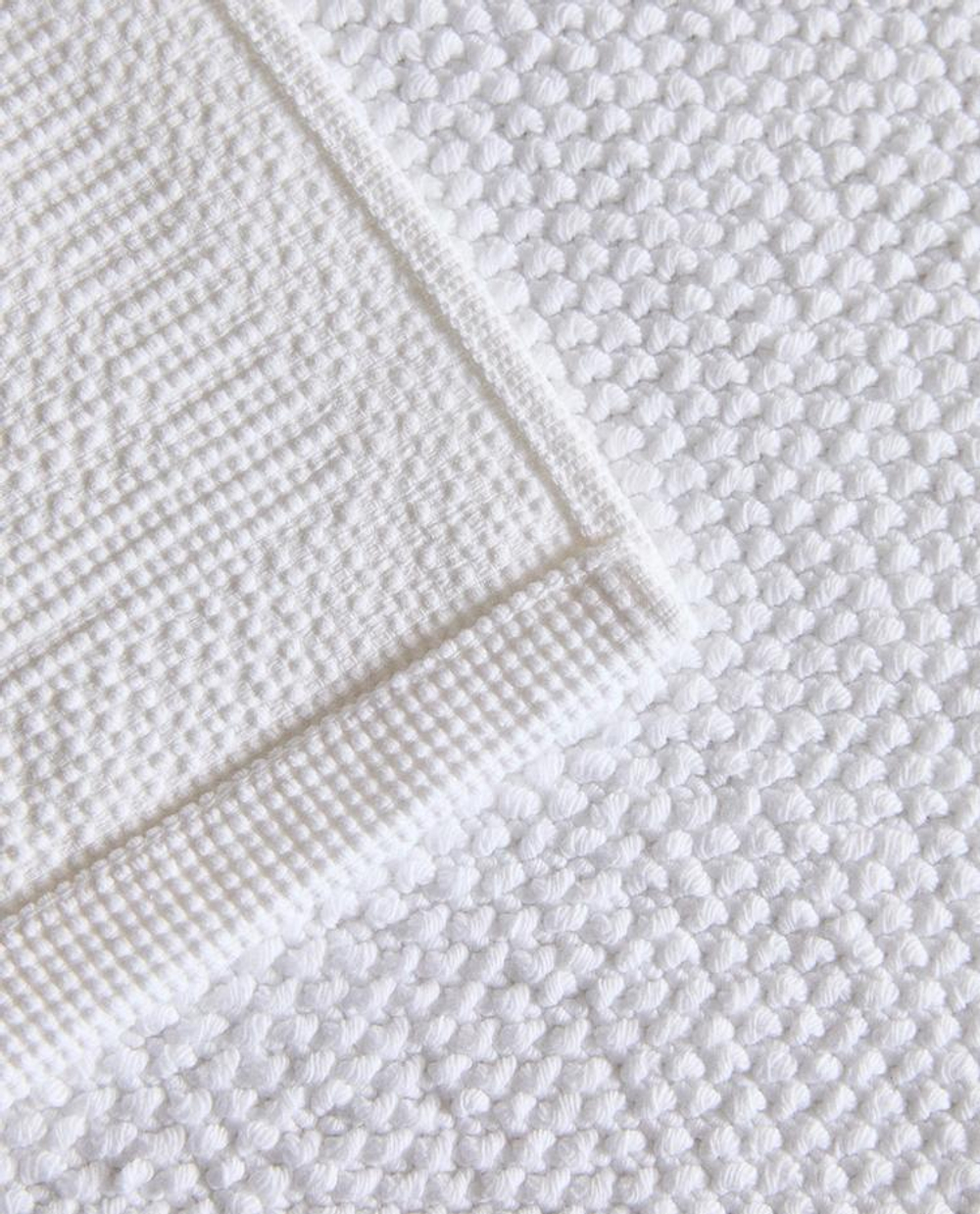 ZARA HOME КОВРИК ДЛЯ ВАННОЙ ИЗ ХЛОПКА С АНТИСКОЛЬЗЯЩЕЙ ПОВЕРХНОСТЬЮ, БЕЛЫЙ