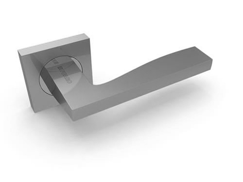 Ручка квадрат Фуаро ROCK KM SN/CP-3, цвет никель матовый/хром ЦАМ (гарантия - 12 месяцев)