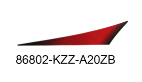 86802-KZZ-A20ZB. STRIPE, L. RR. FENDER *TYPE1*