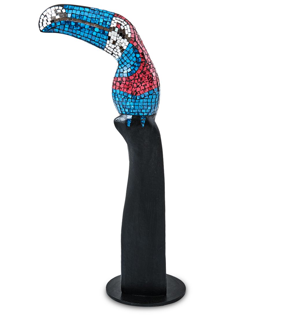 Decor and Gift 23-029-01 Н-р статуэток из трех «Тукан» дерево+стекл.мозаика (50,40,30 см)