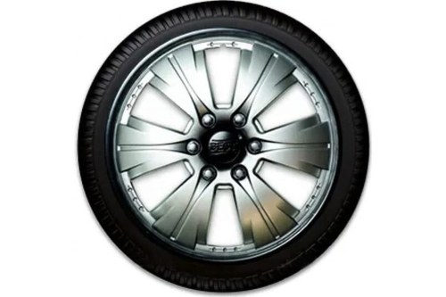 Колпак колеса R15 Бест серебристо-черный (в мешке 4 упак) (LION)