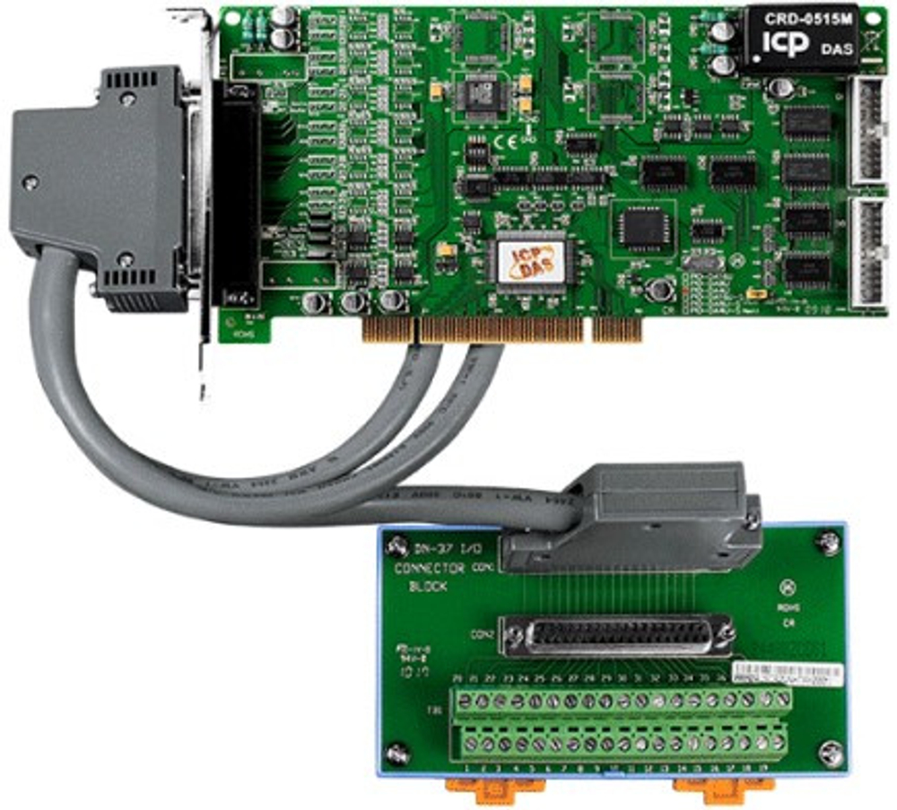 Плата ICP DAS PIO-DA4U/S CR