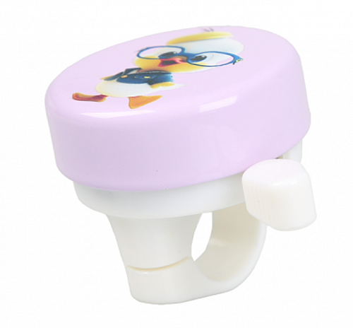 Звонок 23-45S-35 сталь/пластик, пурпурно-белый диаметр 54мм