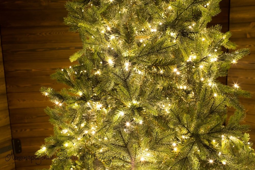 Елка с гирляндой «Грацио» (Литая+пвх) 240 см / 2,4 м