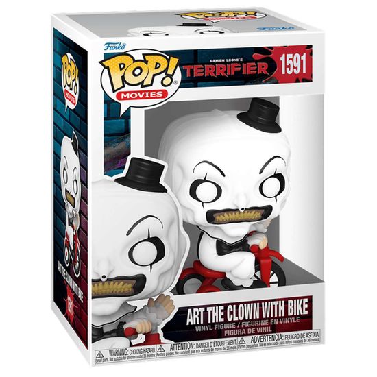 Фигурка Funko POP! Movies Terrifier Art the Clown with Bike (1591) 80706 / Фигурка Фанко ПОП! по мотивам фильма "Ужасающий", Клоун Арт