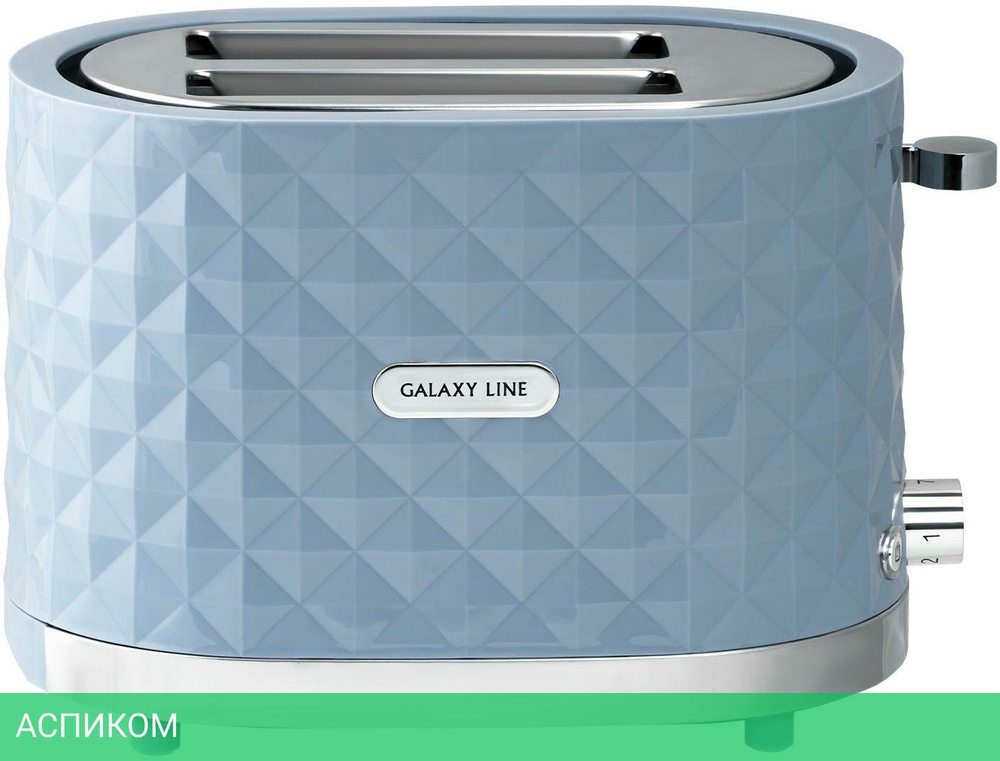 Тостер Galaxy Line GL 2912 серый (ГЛ2912ЛСЕР)