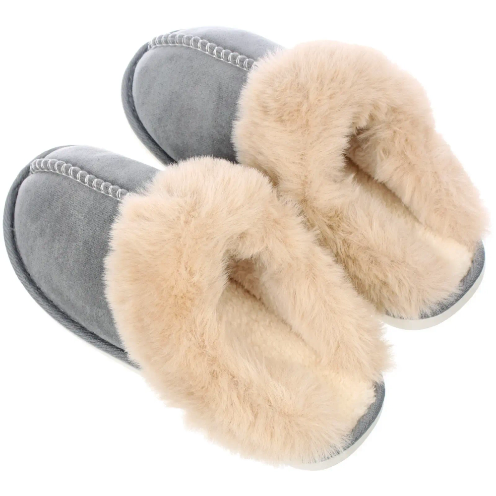 Тапочки женские домашние «IRIS», цвет серый, р-р 38/39