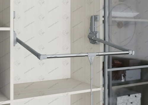 S-6014-G Пантограф Starax, (850-1150x290x900 мм), нагрузка 15 кг, серый/хром