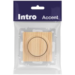 Светорегулятор Intro Accent 6-401-11 поворотный, 600Вт 230В, IP20, СУ, сосна
