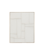 Klis Картина из белого льна с геометрическими фигурами, 80 х 100