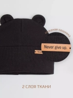 Шапка детская с ушками на осень