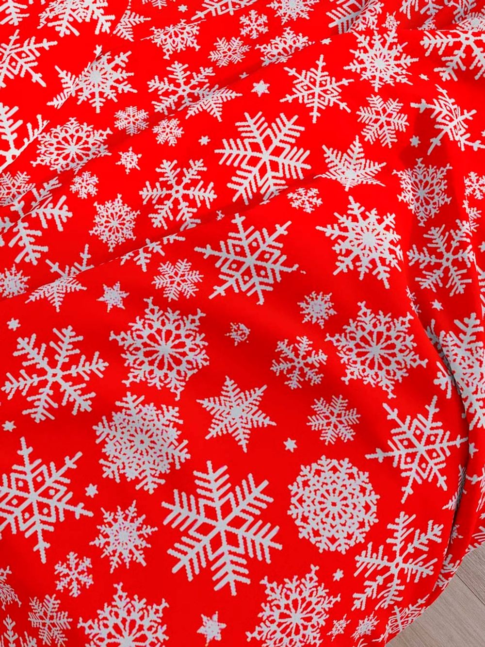 Пододеяльник бязь Сказка "Снежинка" 1,5-спальный на молнии 145x205 см