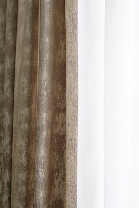 Ткань Портьера Хьюстон (HOUSTON) бежевый 275x260см Garda Decor