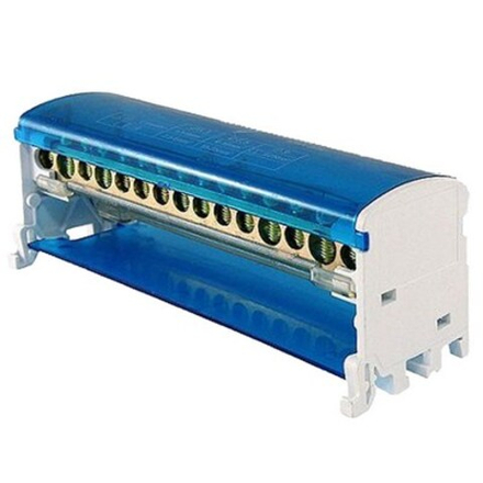 Шина нулевая на DIN-рейку в корпусе 2х15 групп