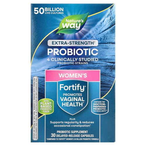 Nature's Way, пробиотик для женщин Fortify®, 50 млрд КОЕ, 30 капсул с отсроченным высвобождением