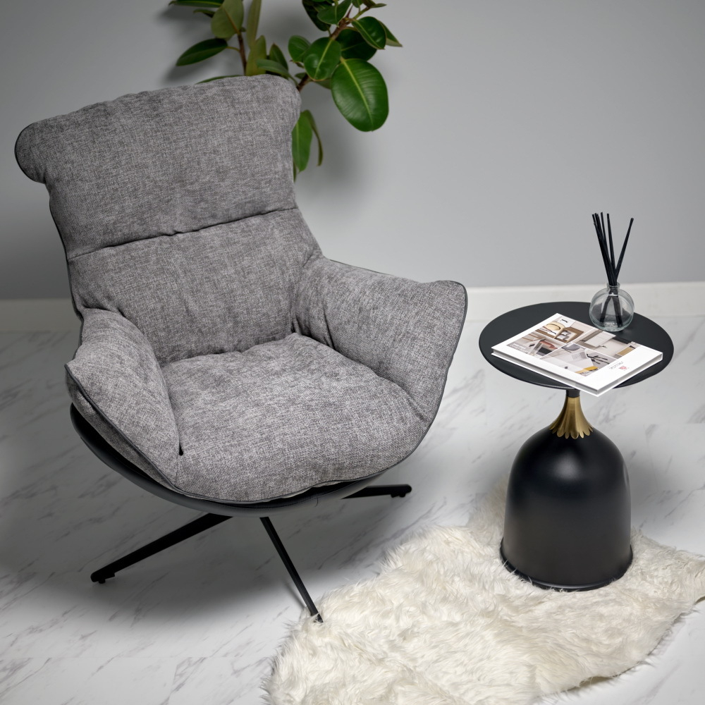 Кофейный столик Stupa 40x54см, чёрный, металл