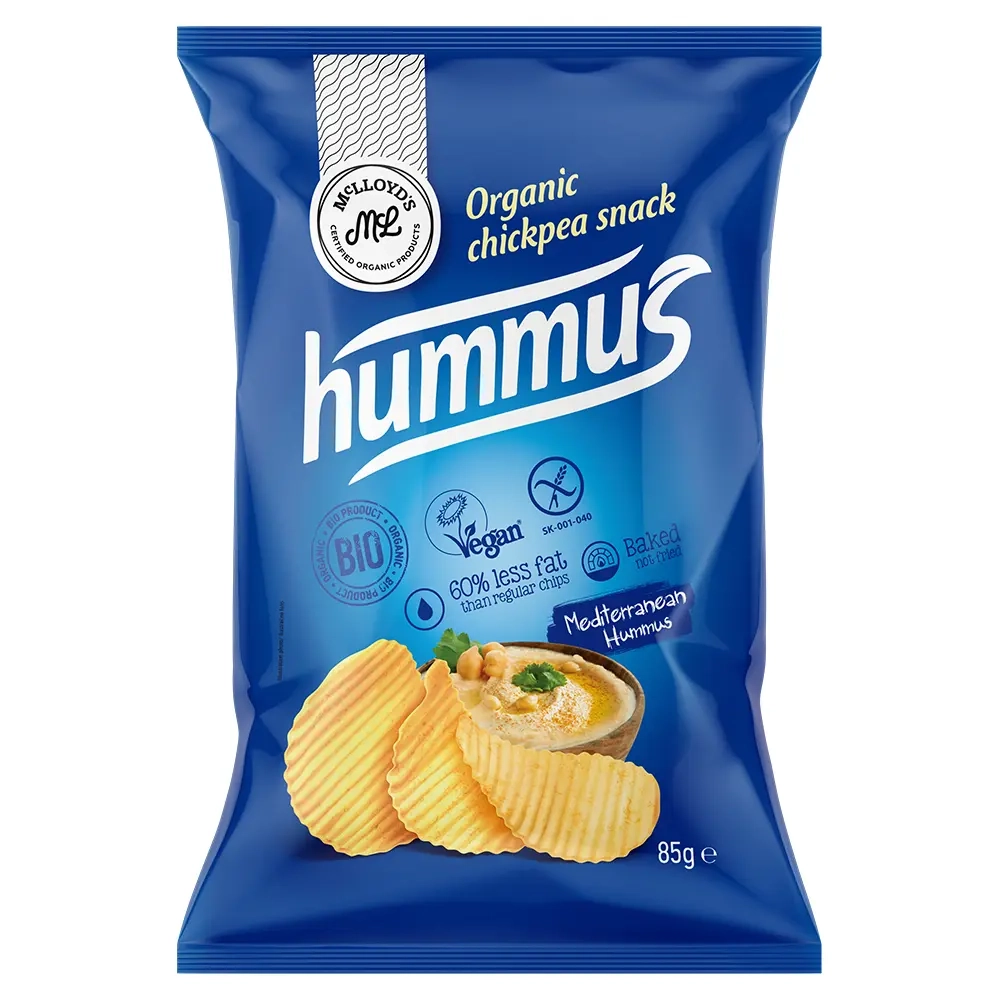 Чипсы органические с хумусом без глютена "Vegee", Mc Lloyd's, 85 г