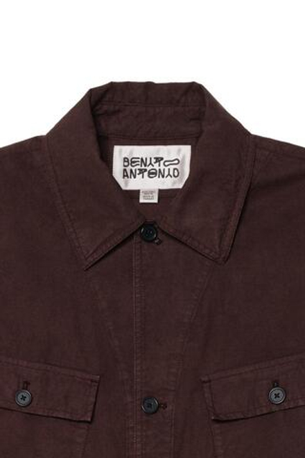 ZARA X BENITO ANTONIO ТОНКАЯ КУРТКА НА ПУГОВИЦАХ, КОРИЧНЕВЫЙ
