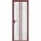 Алюминиевая дверь 18AG красный антрацит стекло белый триплекс