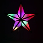 Фигура светодиодная ЗВЕЗДА ДЛЯ ЁЛКИ «Золотой кант» 10 ламп LED, 15 см. RG/RB