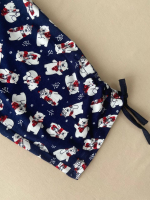 Бриджи Д-6Х/синий-мишки