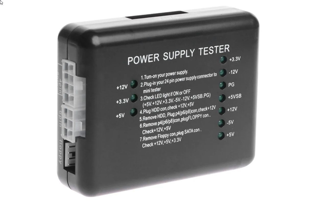 Тестер блока питания компьютера PC 20 ATX SATA HDD 12/5/3,3 В