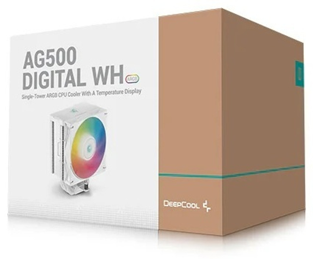 Система охлаждения Deepcool AG500 DIGITAL WH ARGB R-AG500-WHADMN-G-1