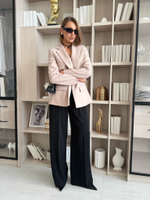 Брюки палаццо с защипами