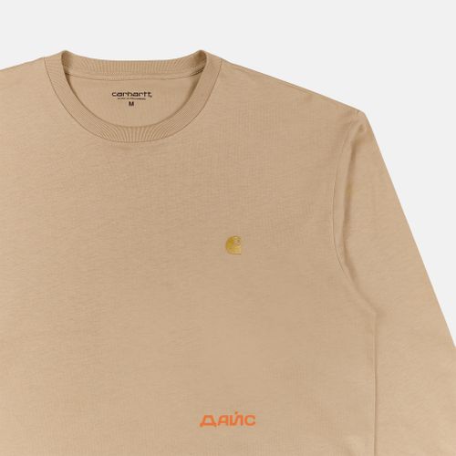 Лонгслив мужской Carhartt WIP Chase артикул:I026392_sable - купить в магазине Дайс