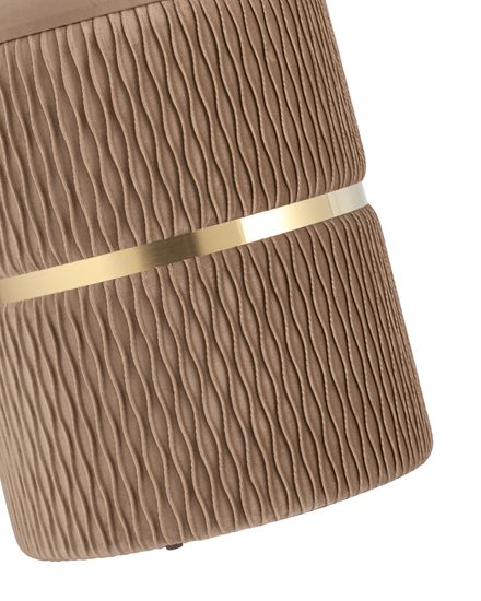 Пуф Джесси с ящиком велюр бежевый