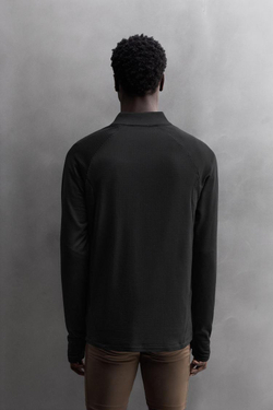 ZARA ТОЛСТОВКА POLARTEC © С ВОРОТНИКОМ НА МОЛНИИ, ЧЕРНЫЙ