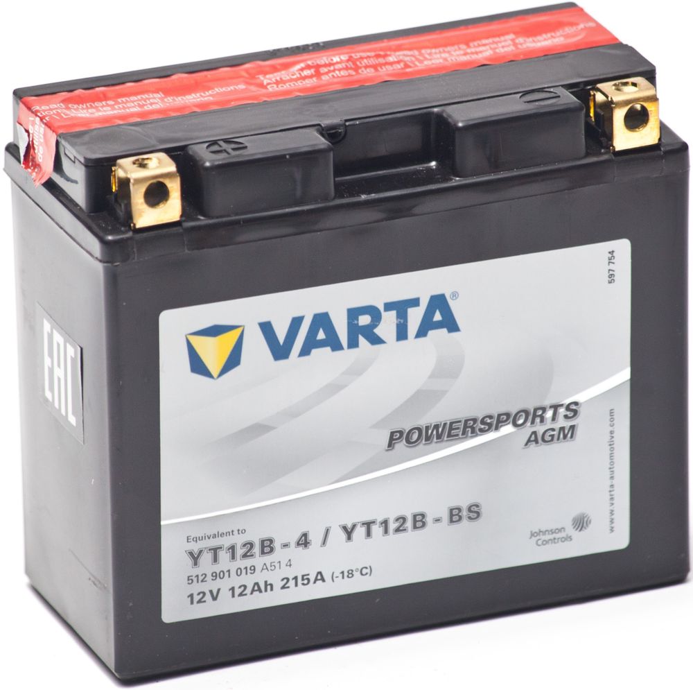 VARTA YT12B-BS аккумулятор