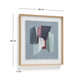 Картина Veluni из переработанной бумаги 60 x 60 см