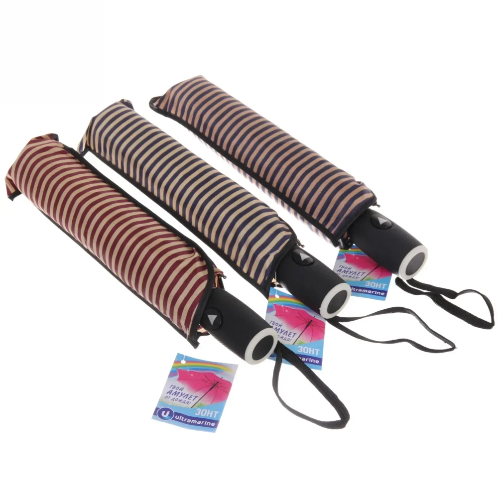 Зонт женский полуавтомат «Ультрамарин - Алента», микс 5 цветов, 8 спиц, d-100см, длина в слож. виде 68см