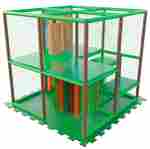 Детский уличный игровой лабиринт с крышей «Лес» 2,46×2,46×3,2 м