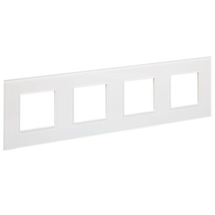 Рамка 4-м SKANDY SK-F24W стекло арктич. бел. IEK SK-M42-G-K01