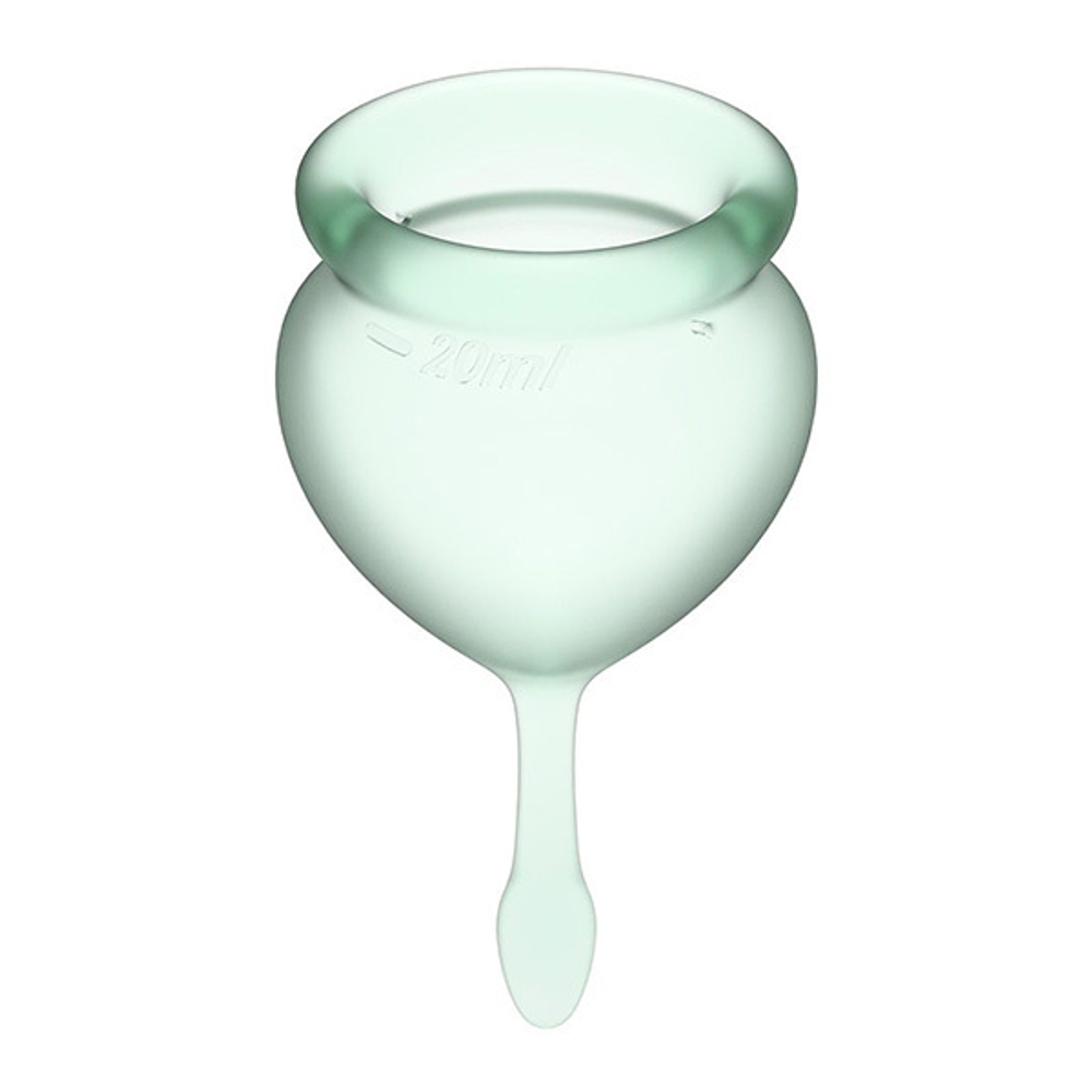 Набор зеленых менструальных чаш Satisfyer Feel good Menstrual Cup